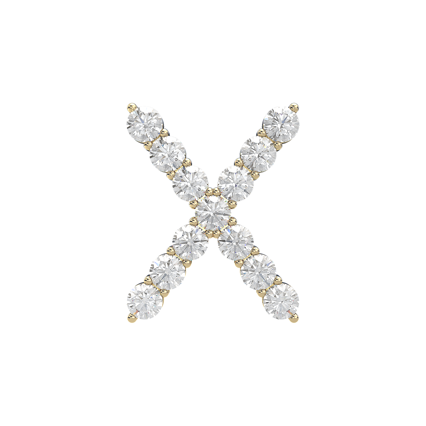 Initial Necklace - Large 0.10ct Pointer
