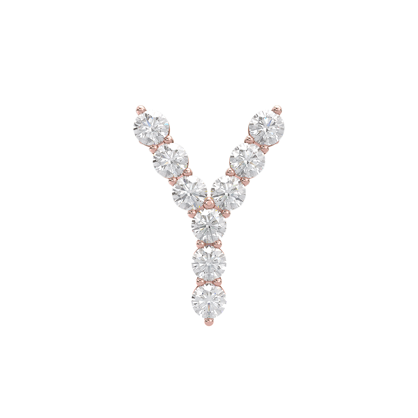 Initial Necklace - Large 0.10ct Pointer