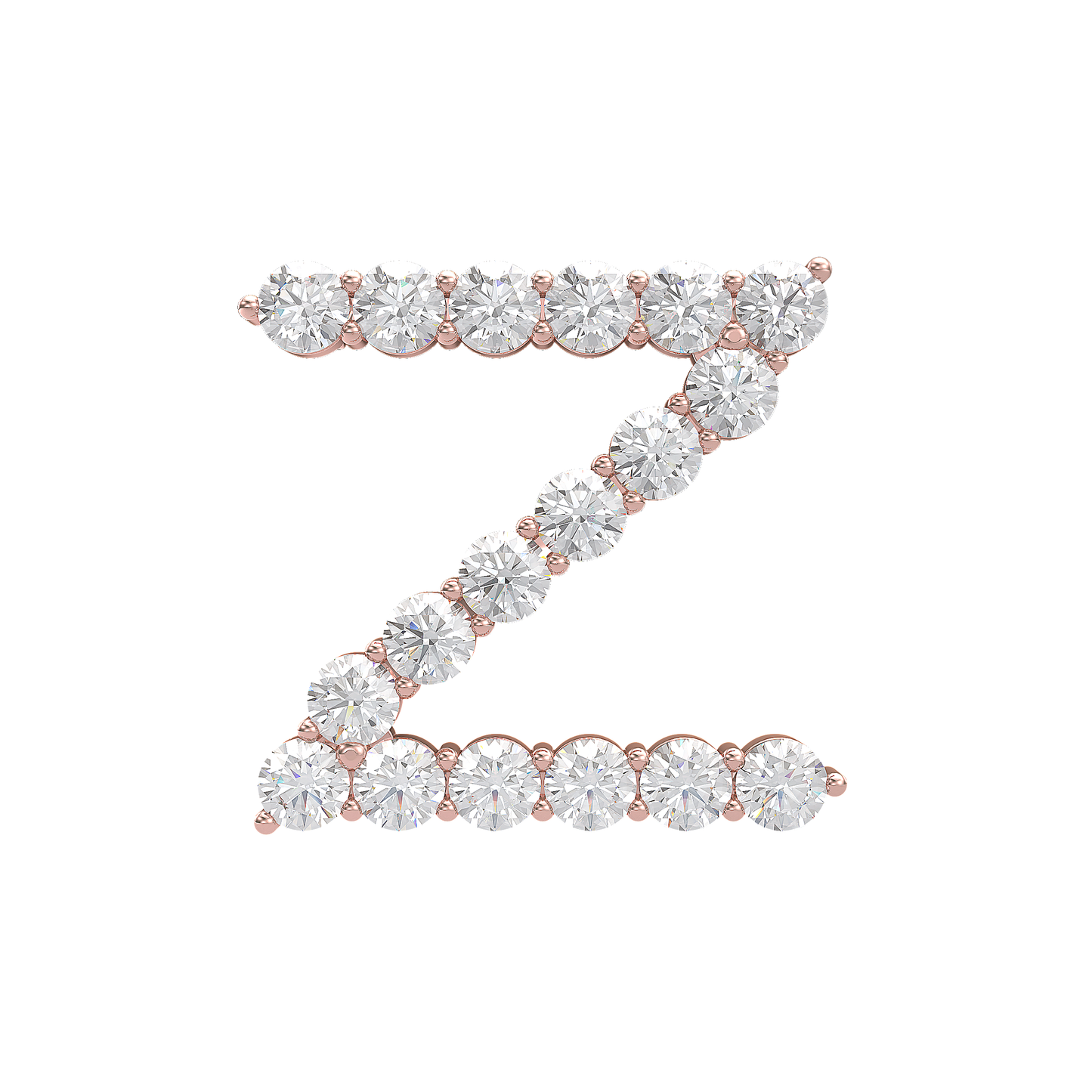 Initial Necklace - Large 0.10ct Pointer