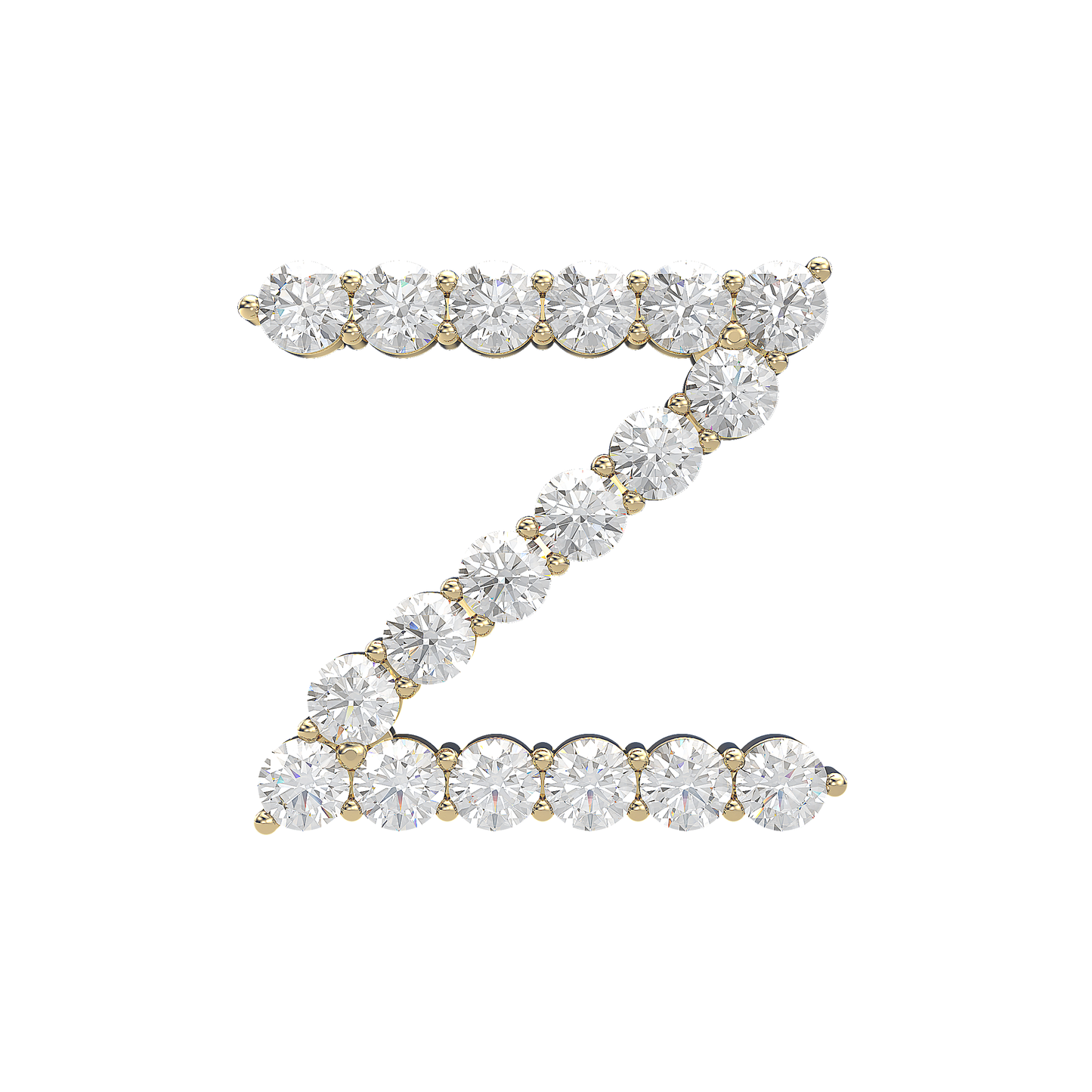 Initial Necklace - Large 0.10ct Pointer
