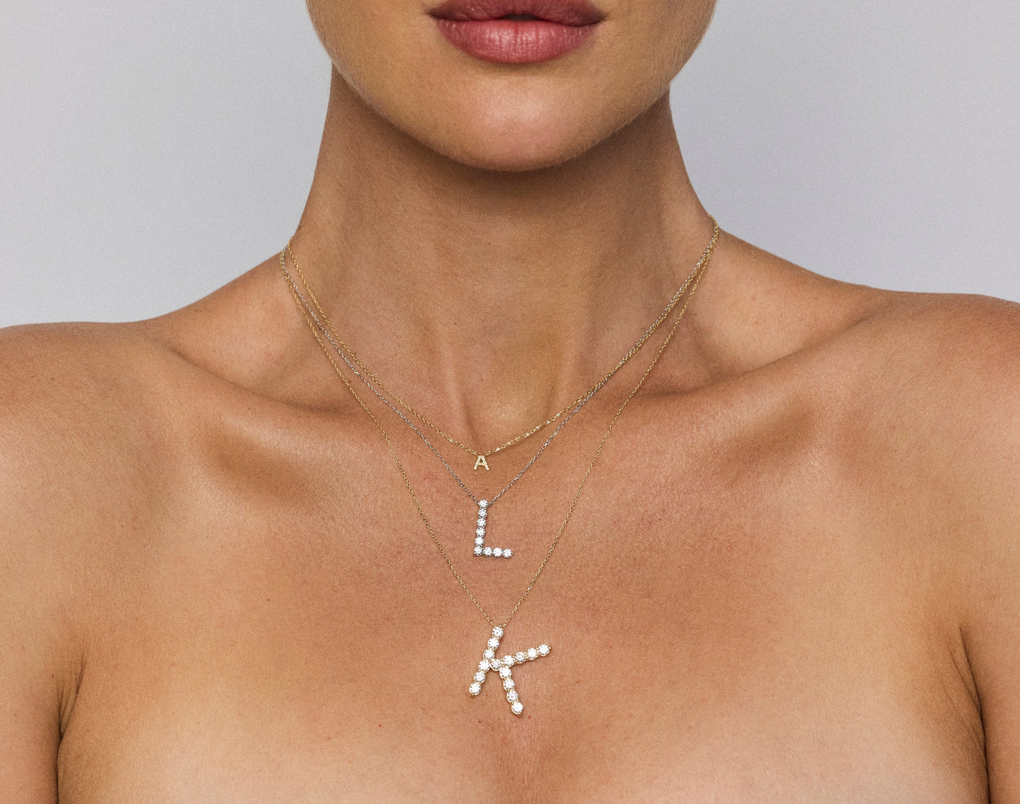 Initial Necklace - Statement 0.15ct Pointer