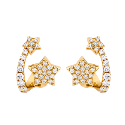 Shooting Star Diamond Earrings