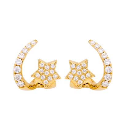 CURVED COMET EARRINGS