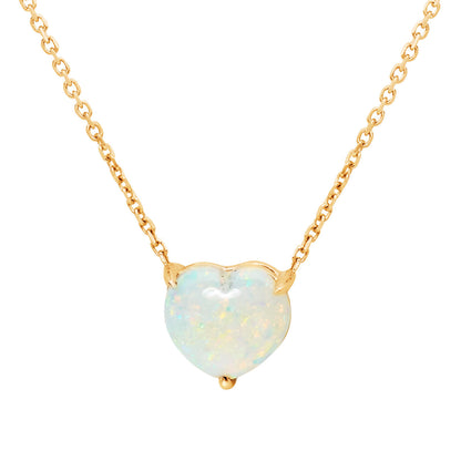 Opal Heart Birthstone - October