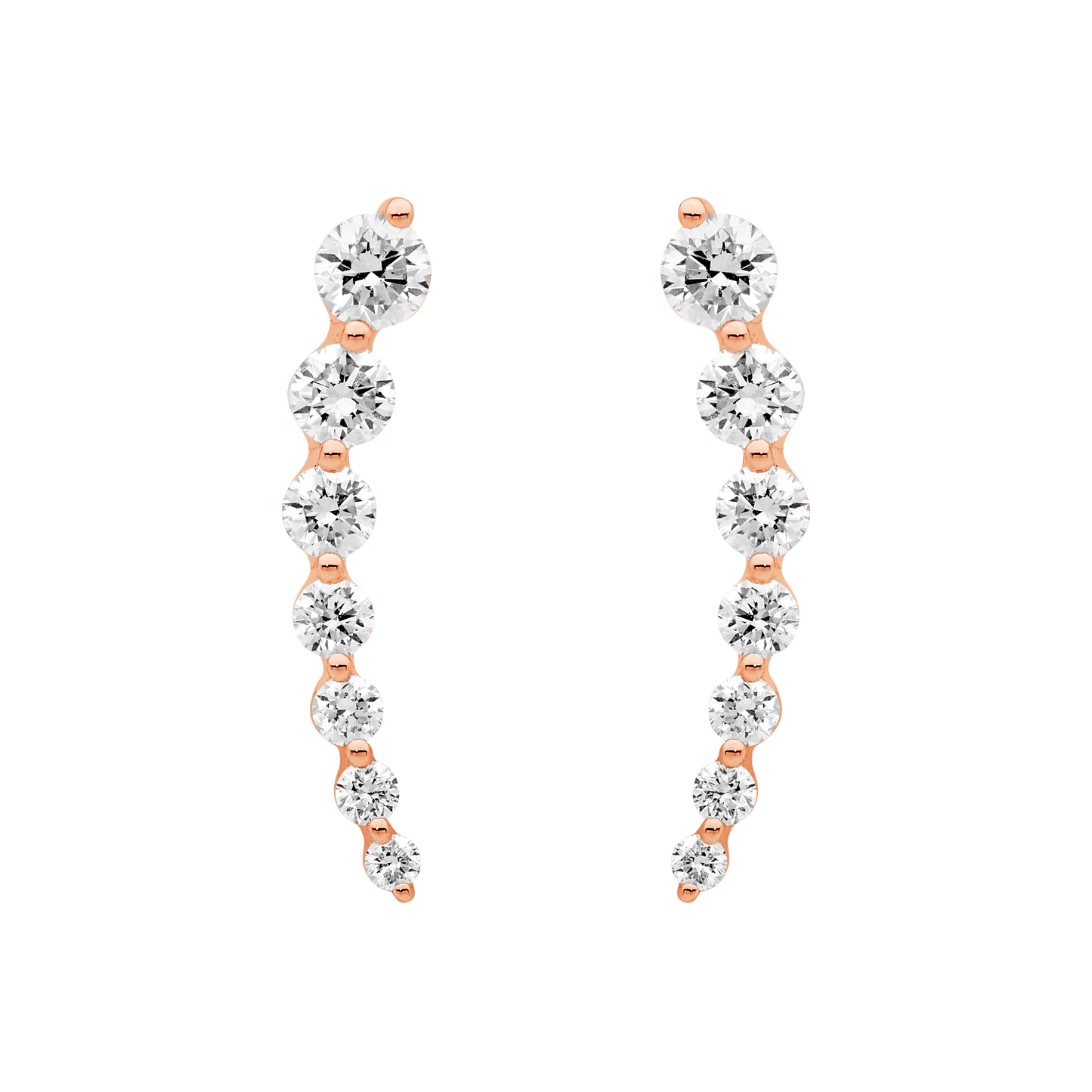 Tension Set Diamond Ear Climber