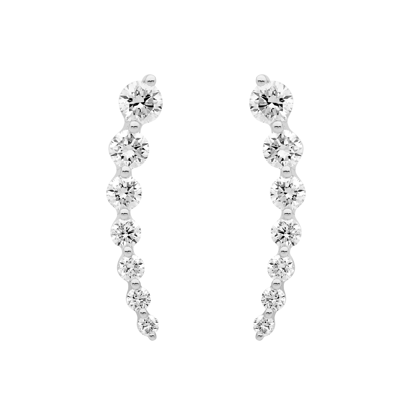 Tension Set Diamond Ear Climber