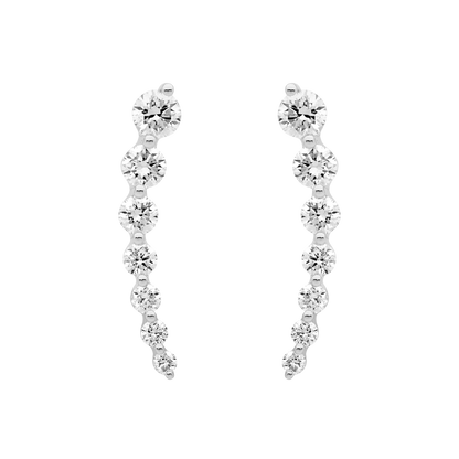 Tension Set Diamond Ear Climber