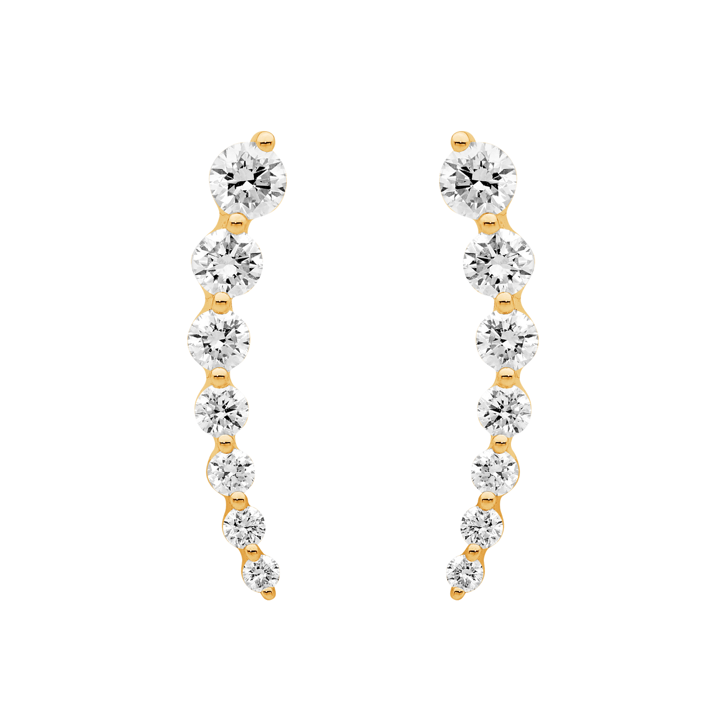 Tension Set Diamond Ear Climber