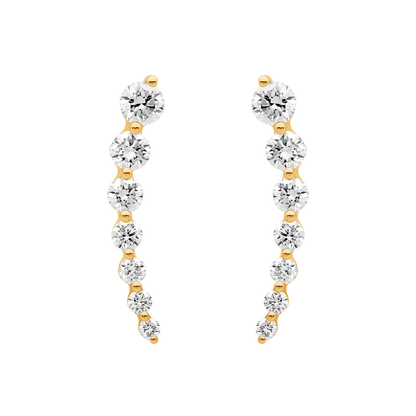 Tension Set Diamond Ear Climber