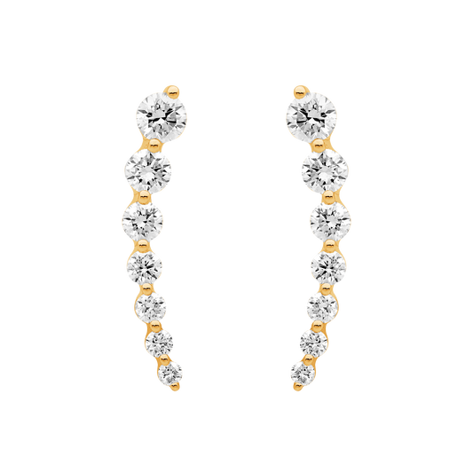 Tension Set Diamond Ear Climber