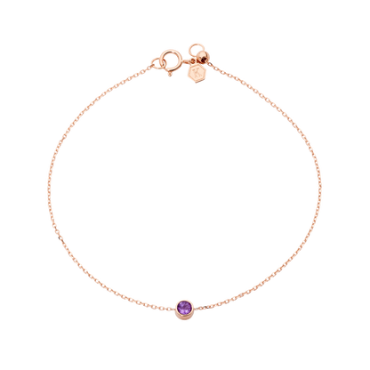 Petite Amethyst Birthstone Bracelet