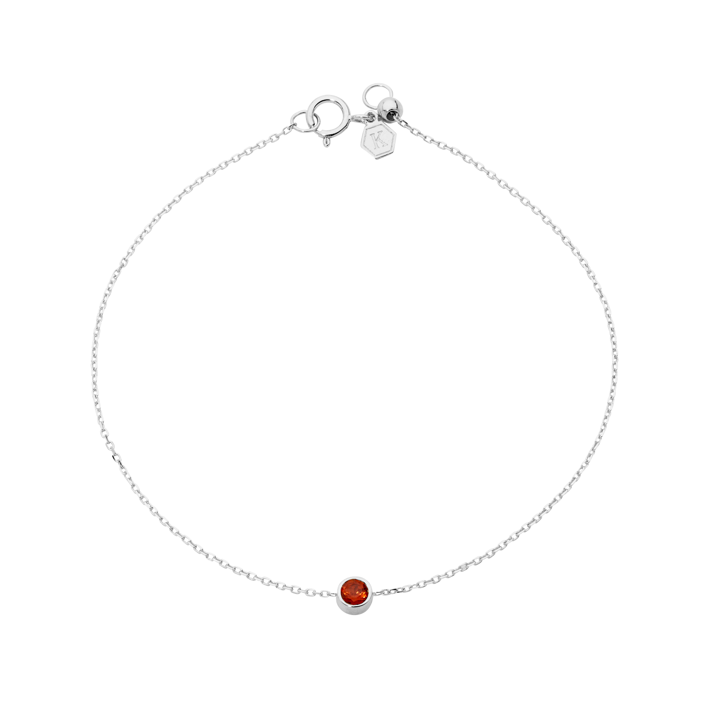 Petite Garnet Birthstone Bracelet