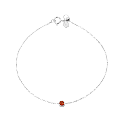 Petite Garnet Birthstone Bracelet
