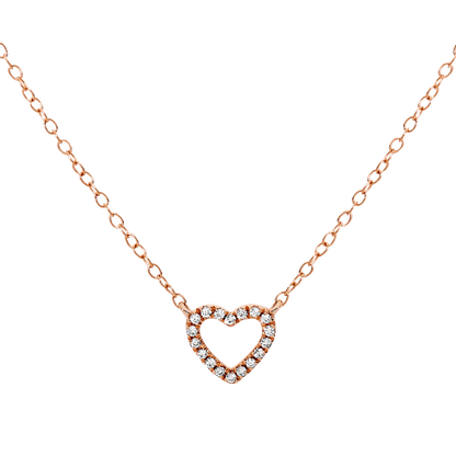 Mini Open Heart Necklace