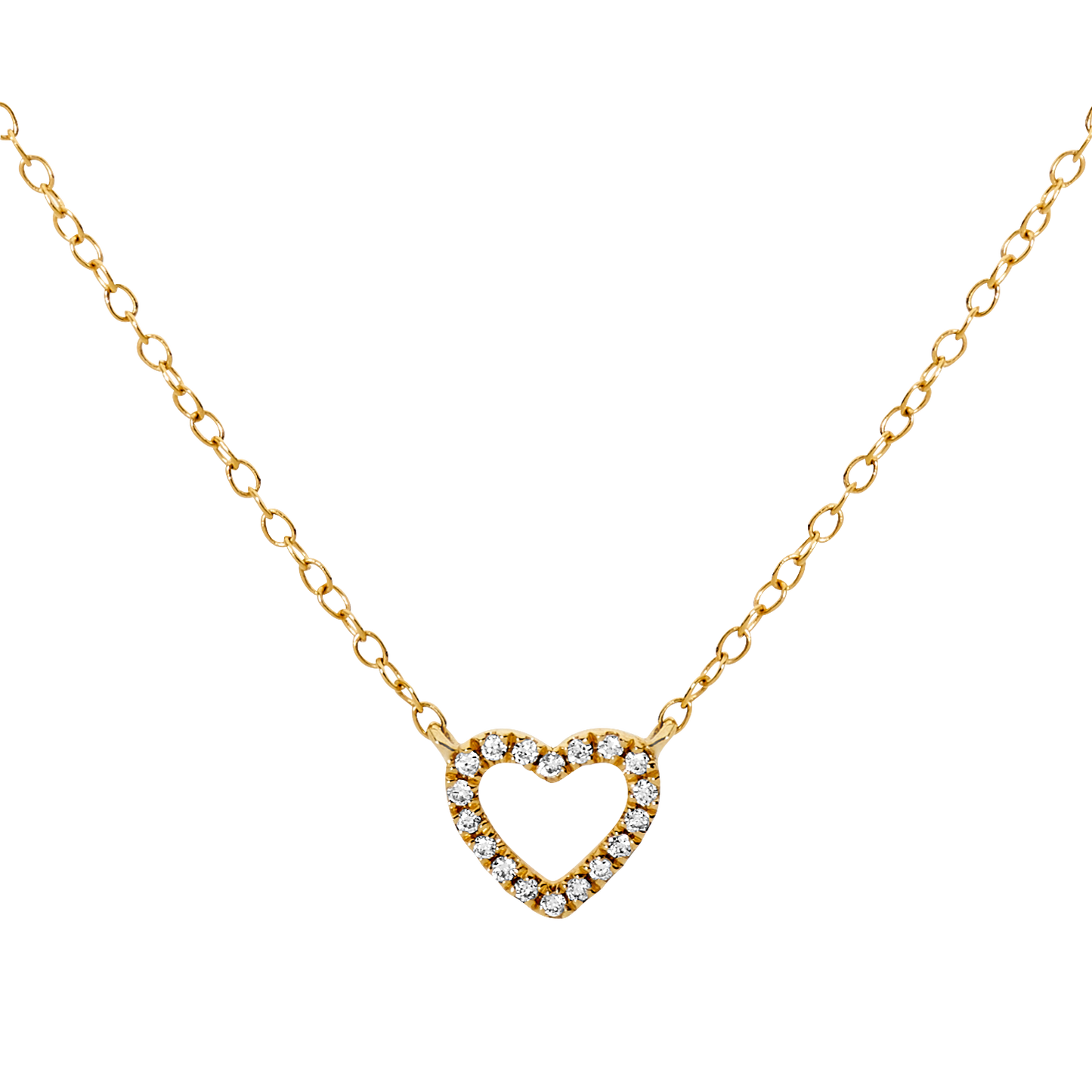 Mini Open Heart Necklace