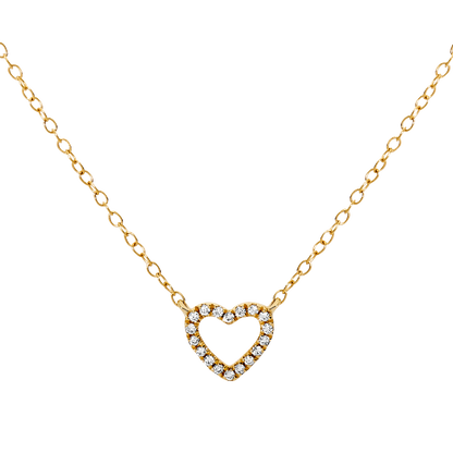 Mini Open Heart Necklace