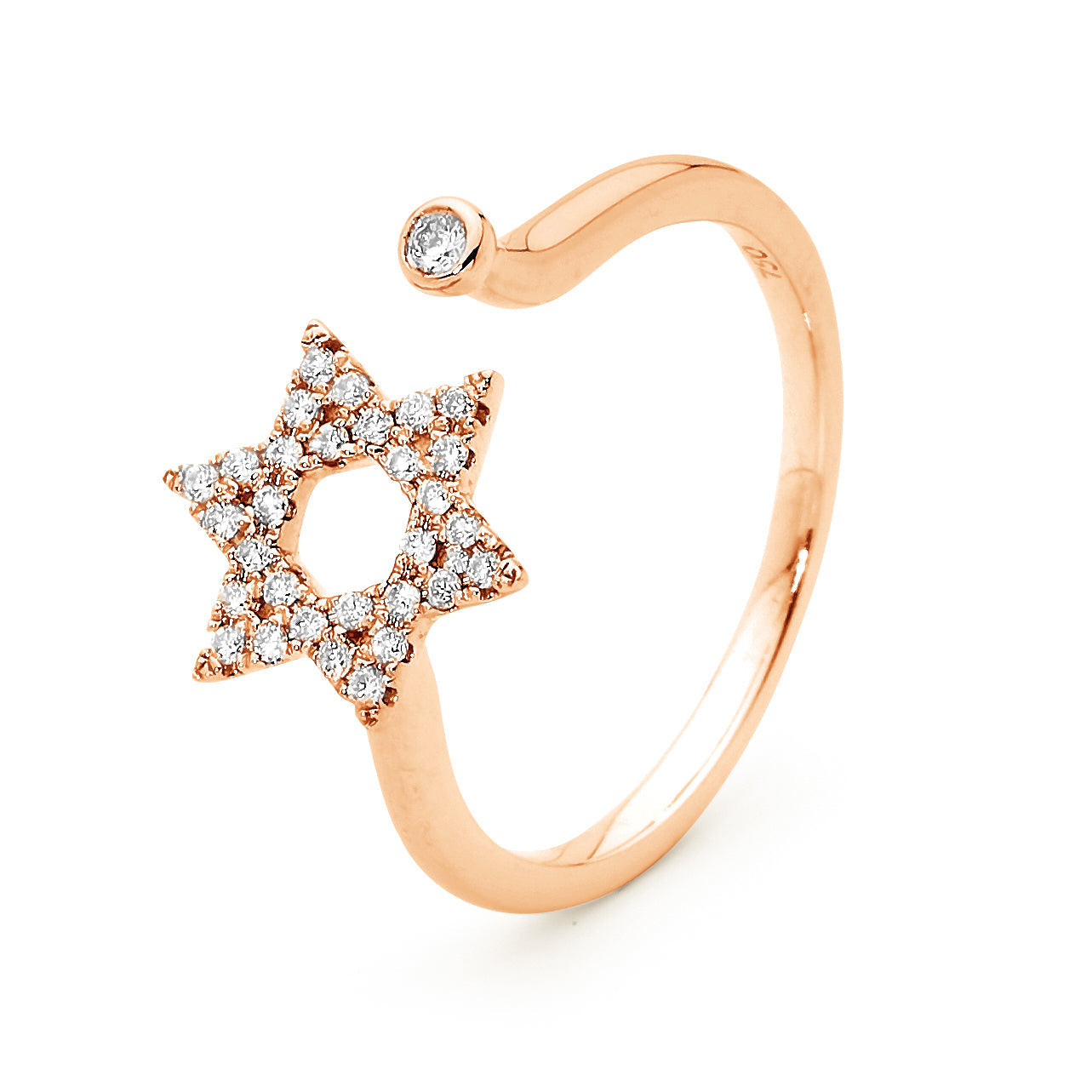 Star of David Diamond Ring