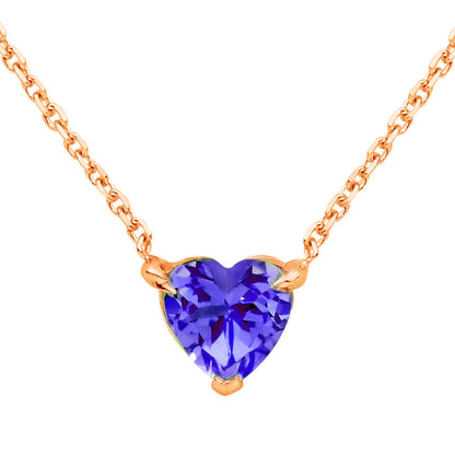 Tanzanite Heart Birthstone – December