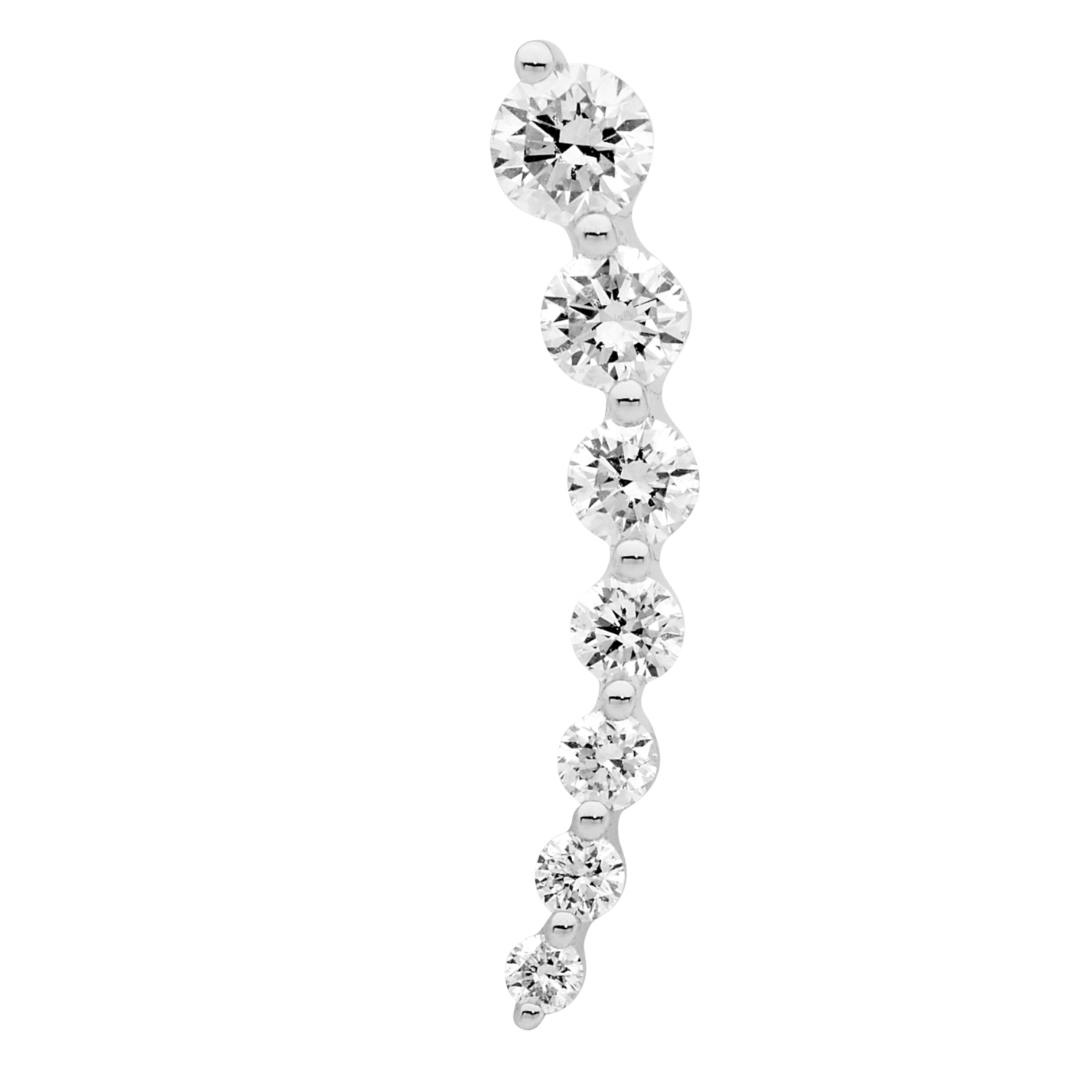 Tension Set Diamond Ear Climber