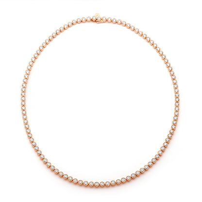 Martina Diamond Milgrain Tennis Necklace