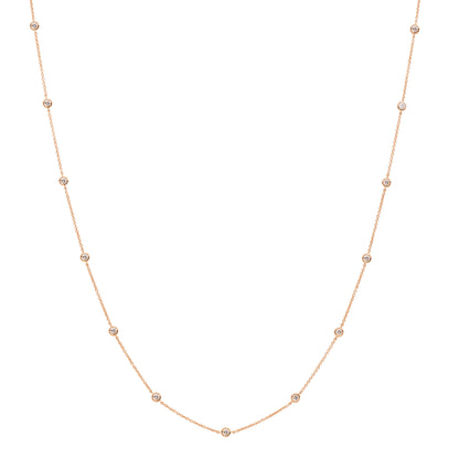 Brilliant Diamond Floating Necklace