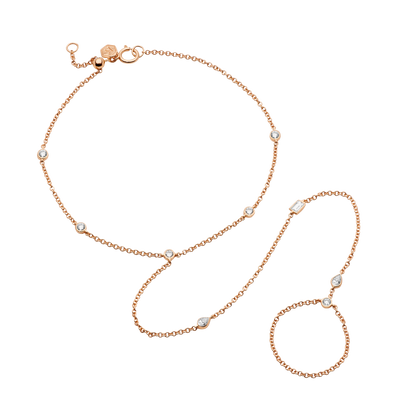 DAINTY HAND JEWEL WITH DIAMONDS