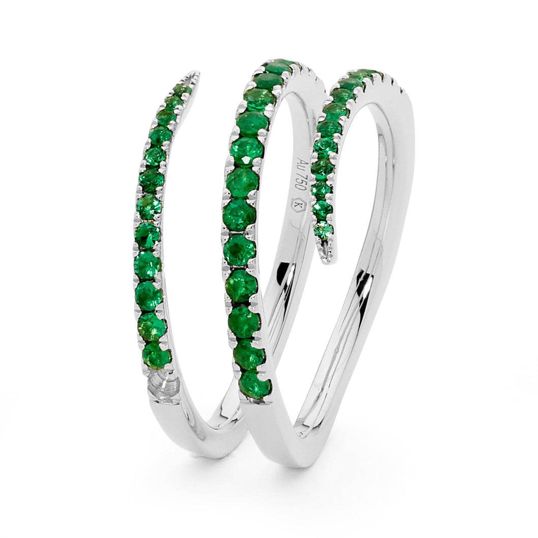 Vine Emerald Ring