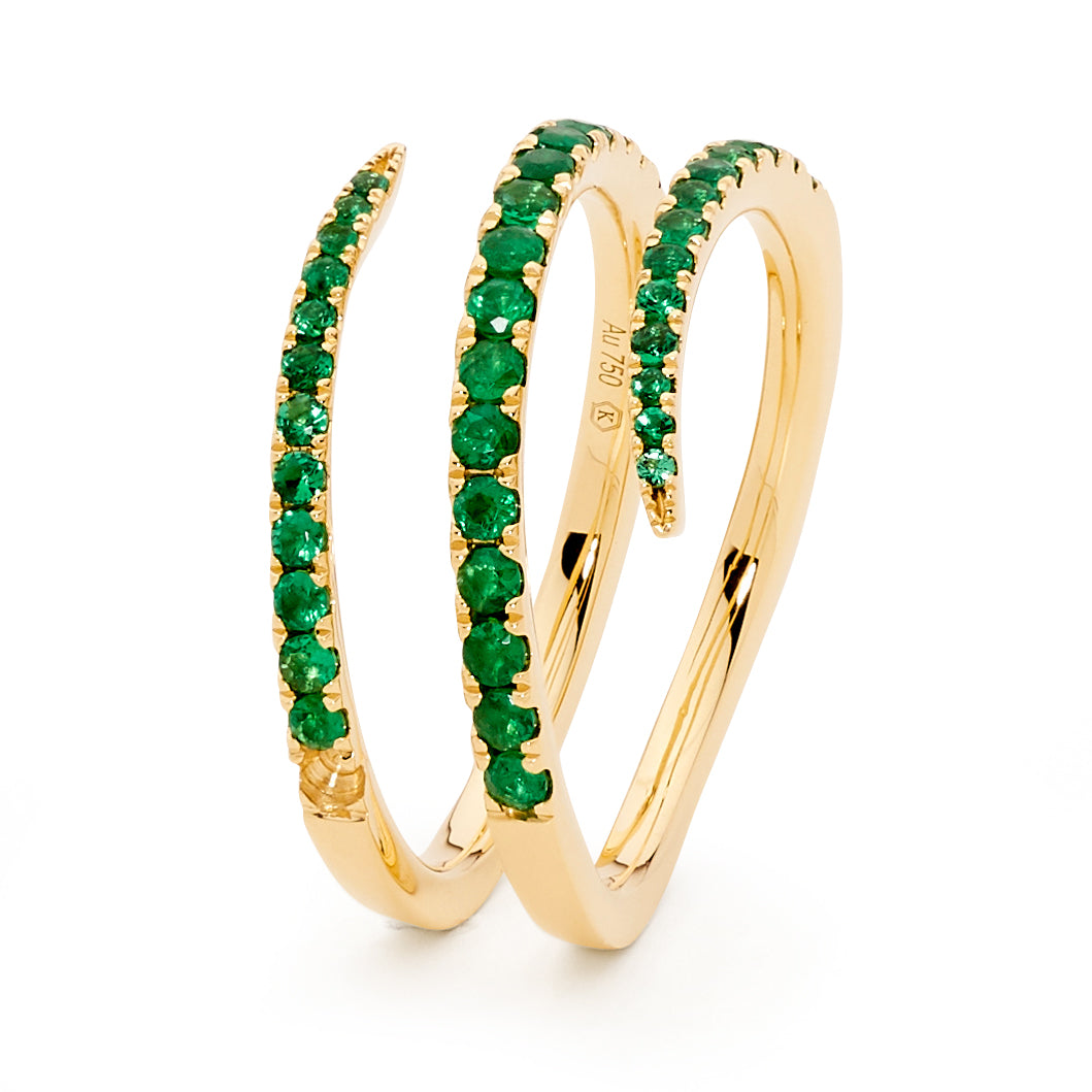 Vine Emerald Ring