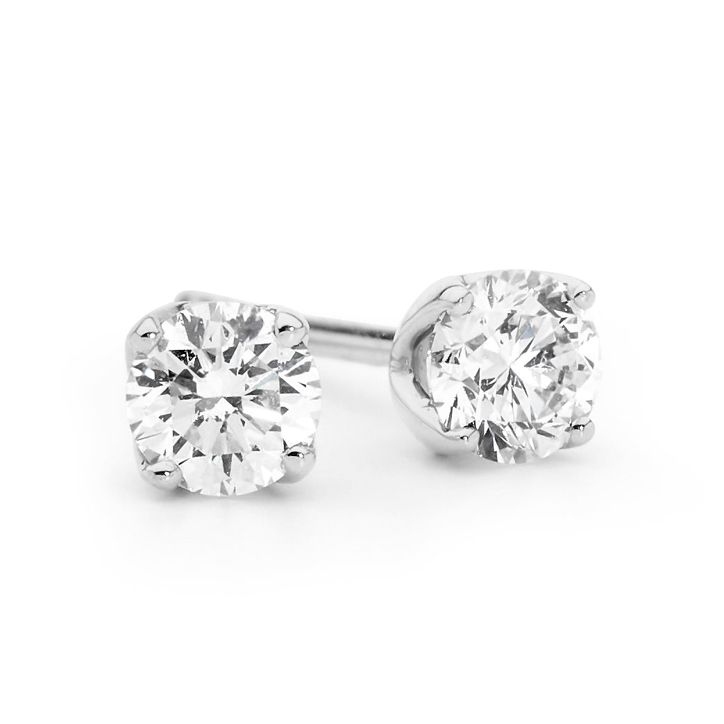 Classic Four Claw Diamond Ear Studs