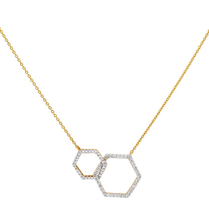 Reversible Hexagon Necklace