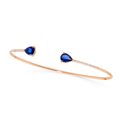 Open Pear Shape Bangle