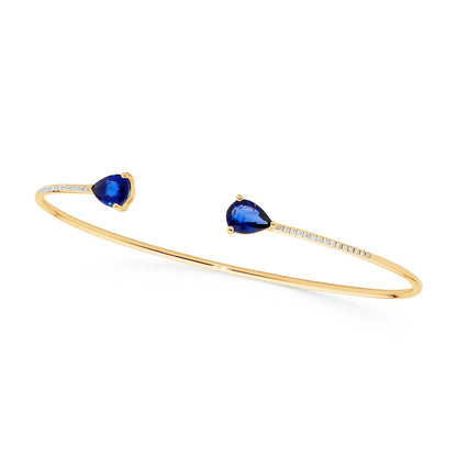 Open Pear Shape Bangle