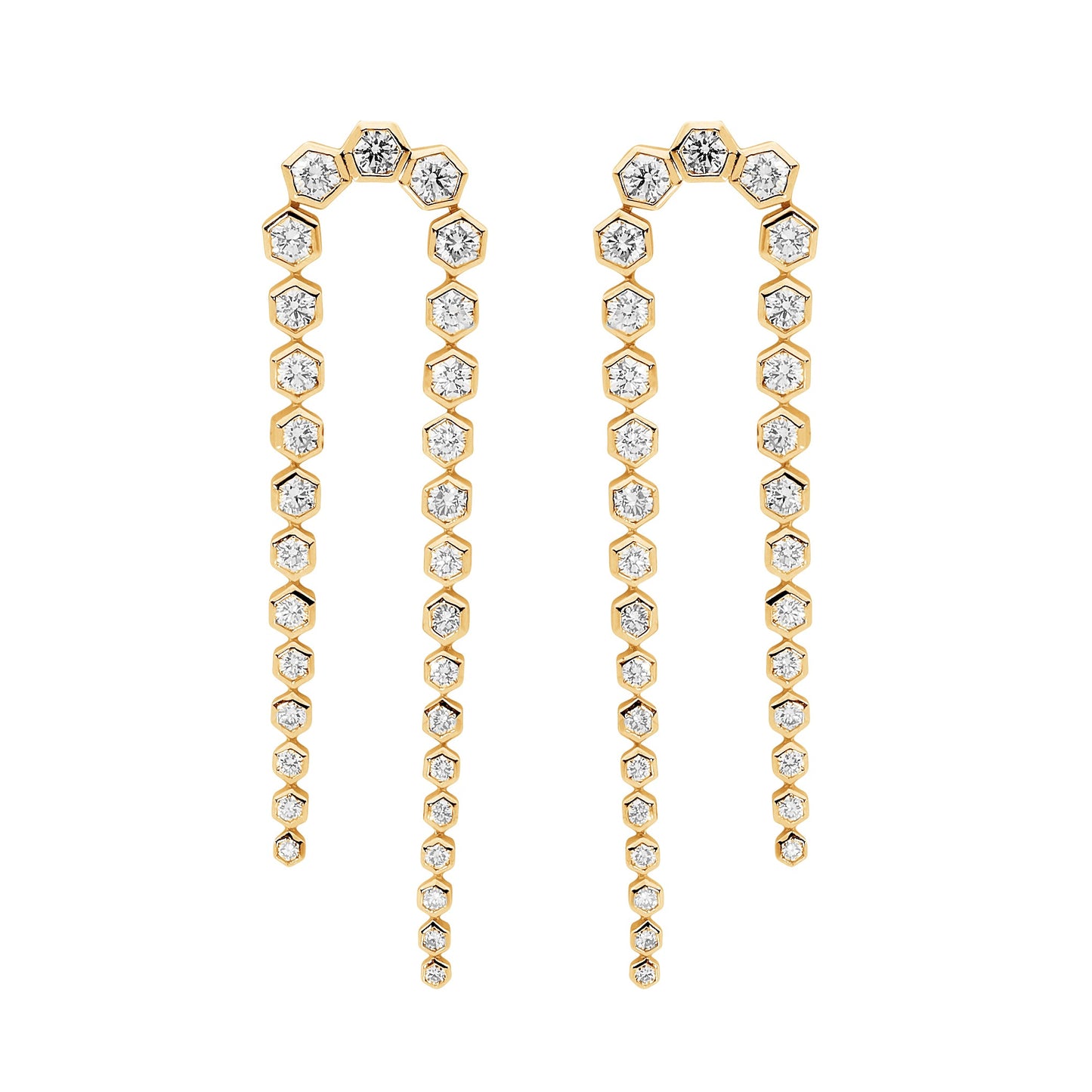 Tesselated Hexagon Earrings
