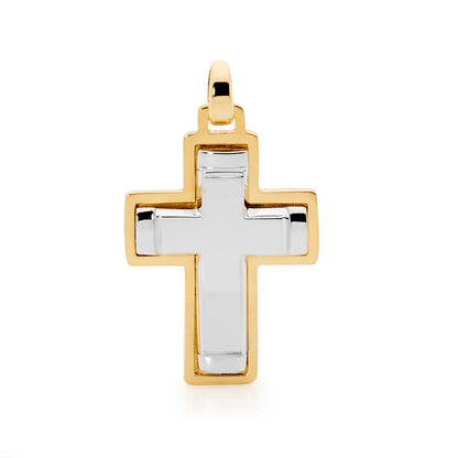 Framed Two-Tone Latin Cross