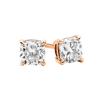 Petite Cushion Diamond Studs