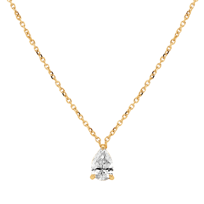 K’dor Pear Solitaire Pendant