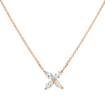 Diamond Flower Necklace