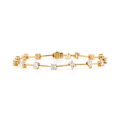 Multishape Diamond Tennis Bracelet