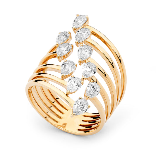 Enchanted Diamond Gold Ring