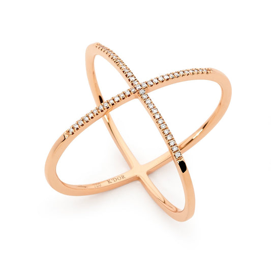 Harmony Cross Over Diamond Ring