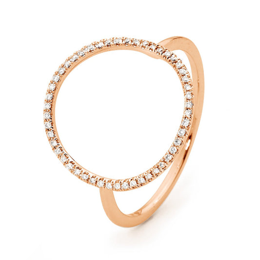 Round Halo Diamond Ring