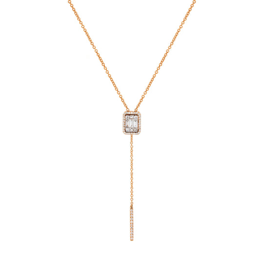 Art Deco Diamond Drop Necklace