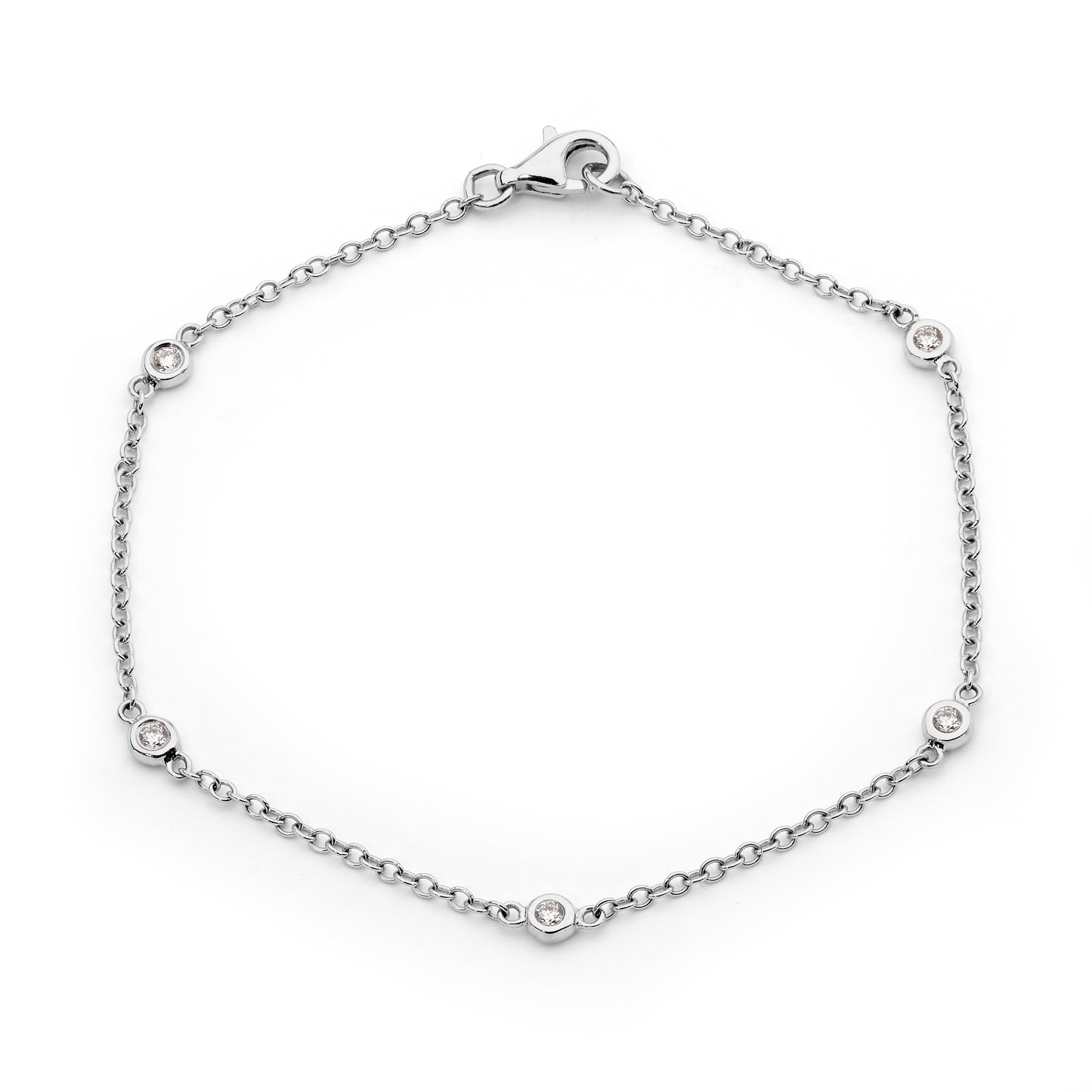 Fine Chain Diamond Bracelet