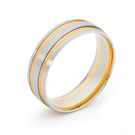 Two Tone Gold Highlight Band