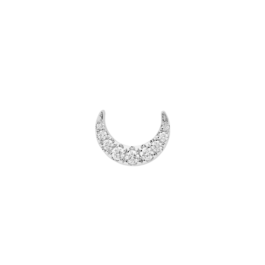 Crescent Moon Single Studs