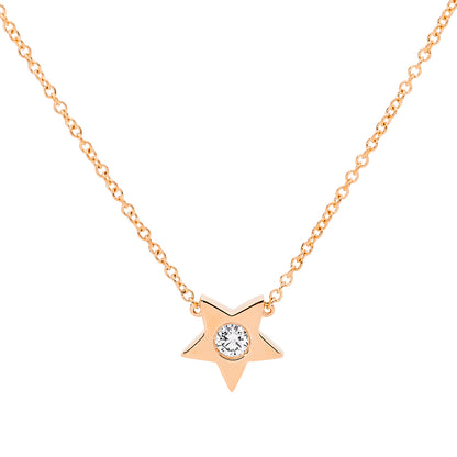 Charming Diamond Star Necklace