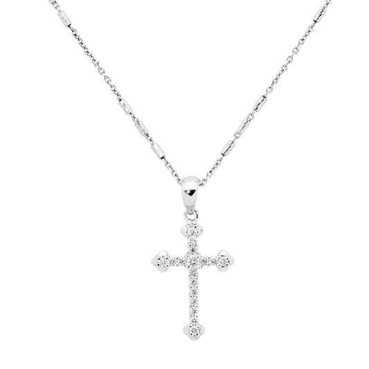 Petite Diamond Orthodox Cross