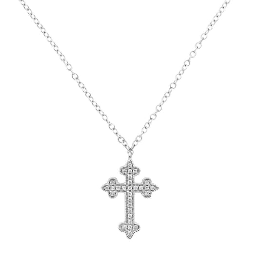 Orthodox Cross Diamond Necklace