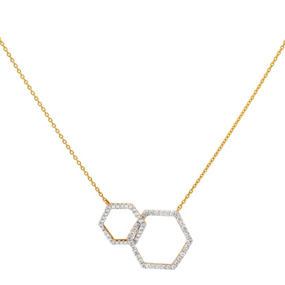 Reversible Hexagon Necklace