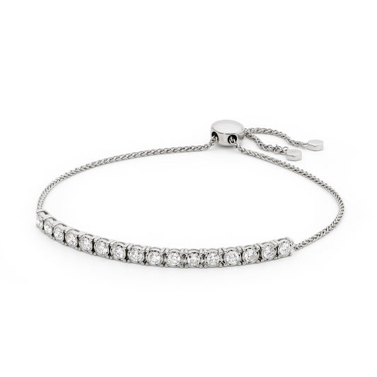 Diamond Tennis Tassel Bracelet